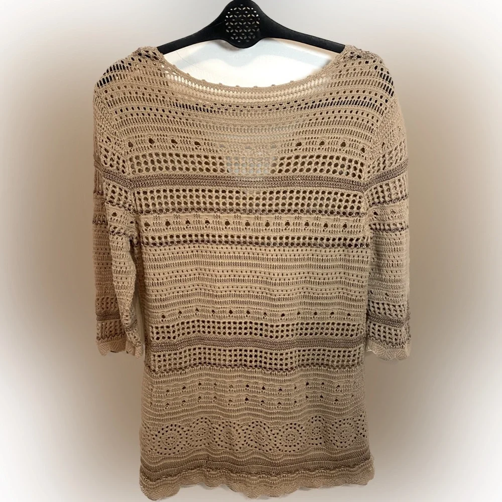 Laurie Felt Bohemian Style Crochet Detailed Tunic - Picture 4 of 4